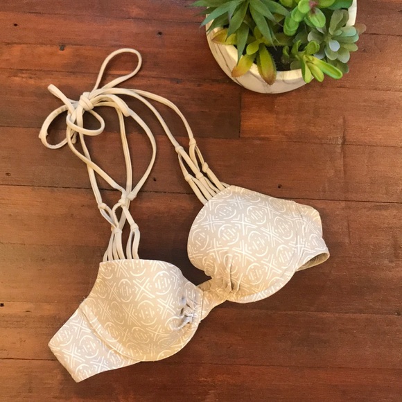 aerie Patterned Bikini Top - Picture 1 of 4